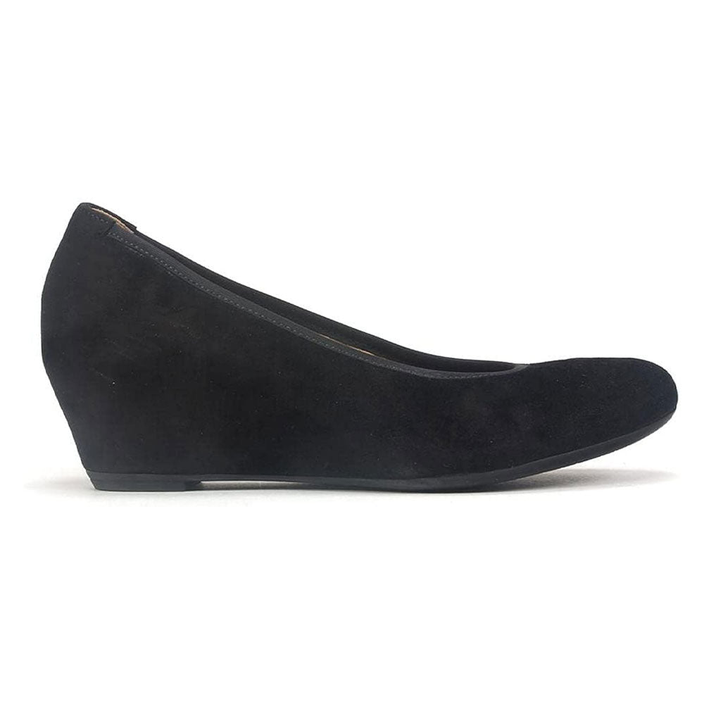 Gabor Dress Wedge (0.5360) Womens Shoes 17 Blk Suede