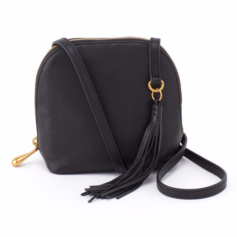 Hobo Nash Crossbody Velvet Hide Bag (SO-82225) Handbags Black