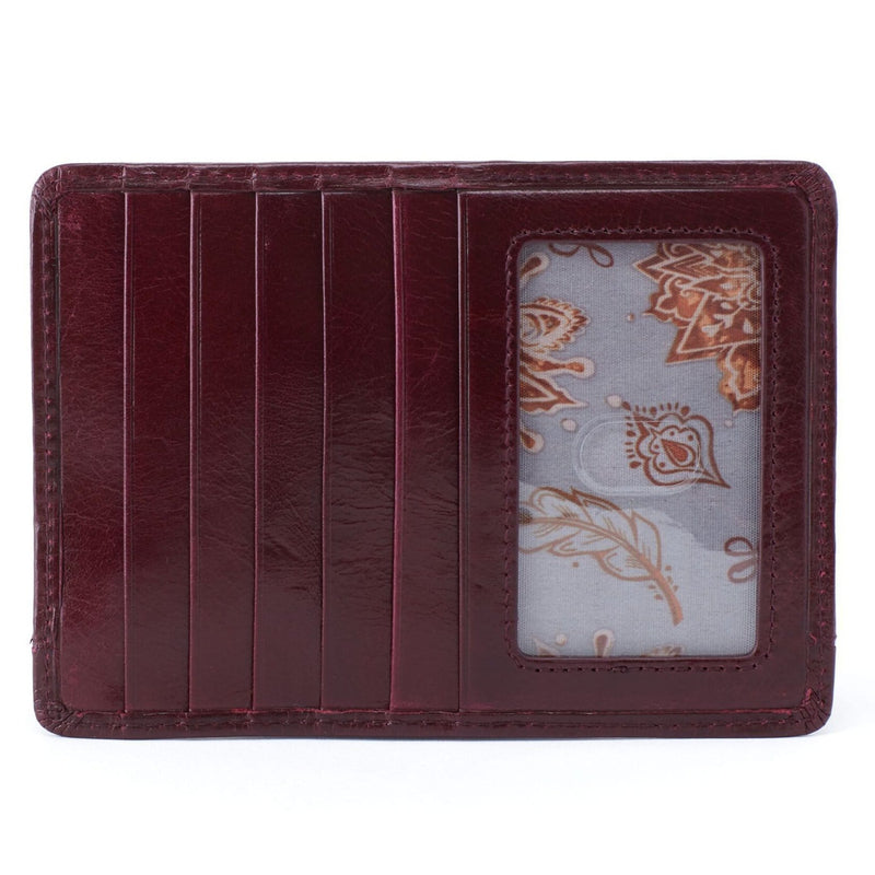 Hobo Euro Slide Passport Credit Card Wallet (VI-32172) Handbags deep plum