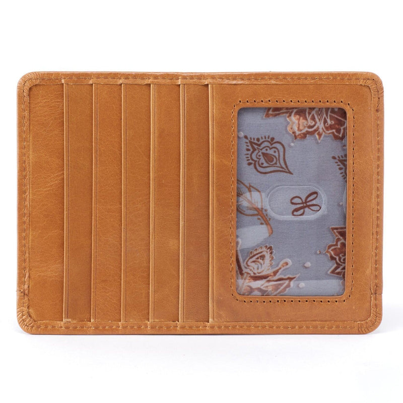 Hobo Euro Slide Passport Credit Card Wallet (VI-32172) Handbags Honey