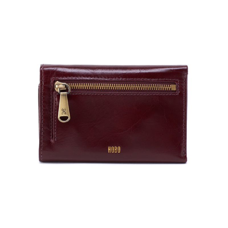 Hobo Jill Mini Trifold Wallet Handbags Crimson