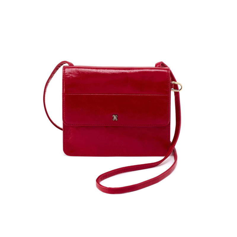 Hobo Jill Crossbody Wallet (VI-32471) Handbags Crimson