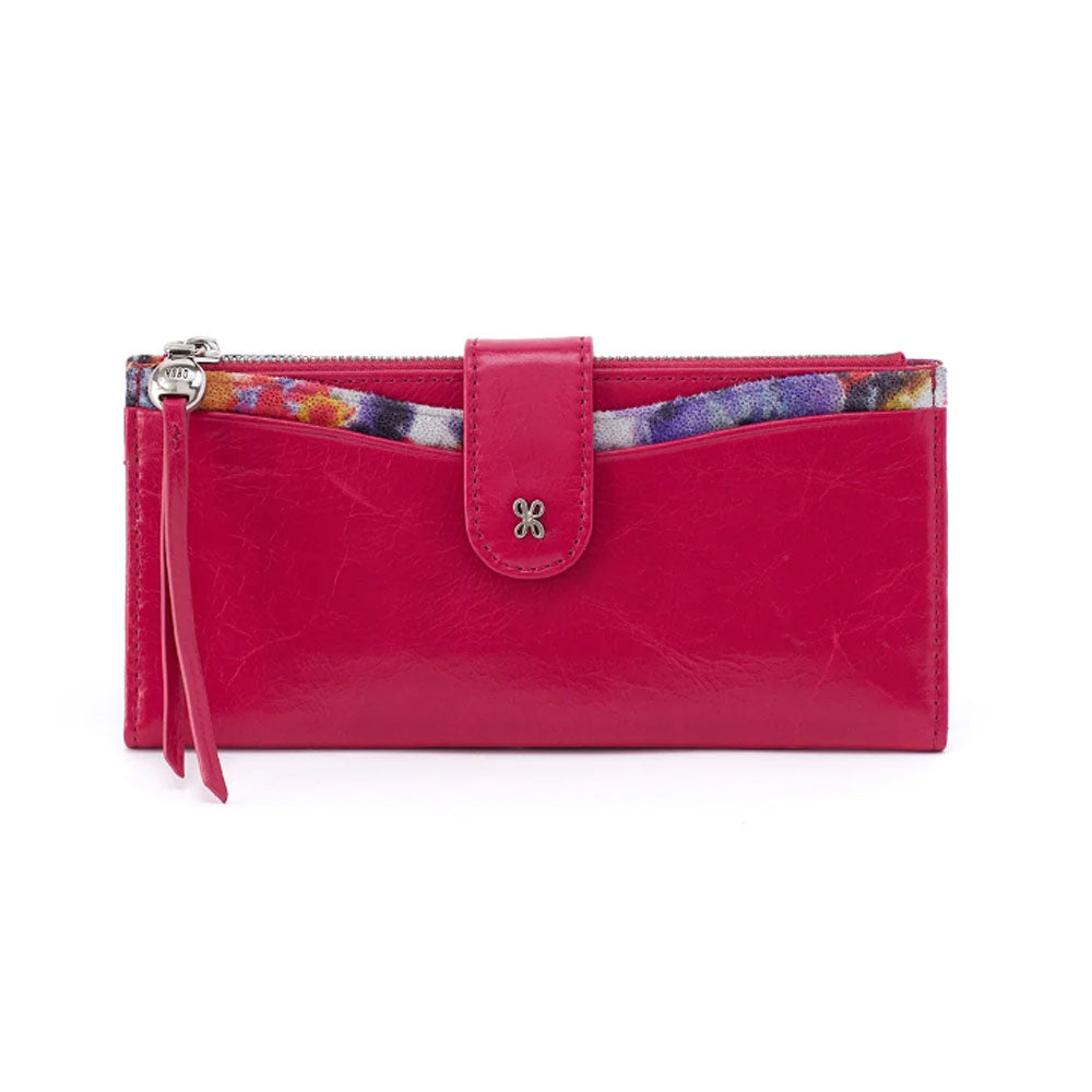 Hobo Max Continental Wallet Handbags fuscia poppy floral