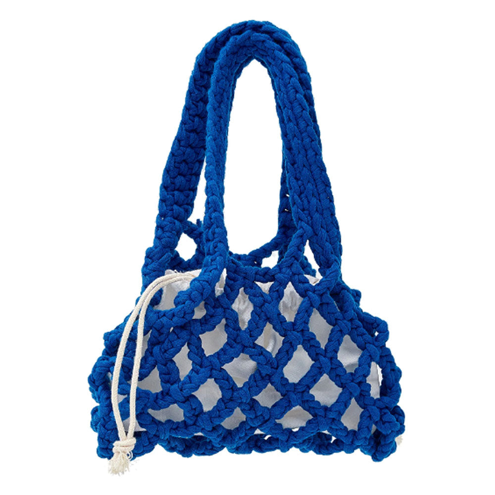 jetty home Braided Micro Crochet Bag Handbags BLUE