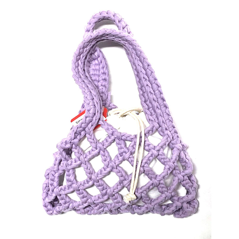 jetty home Braided Micro Crochet Bag Handbags Purple