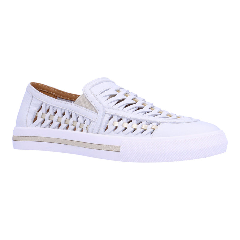 L'Amour Des Pieds Karsha Leather Sneaker Womens Shoes White Lamba