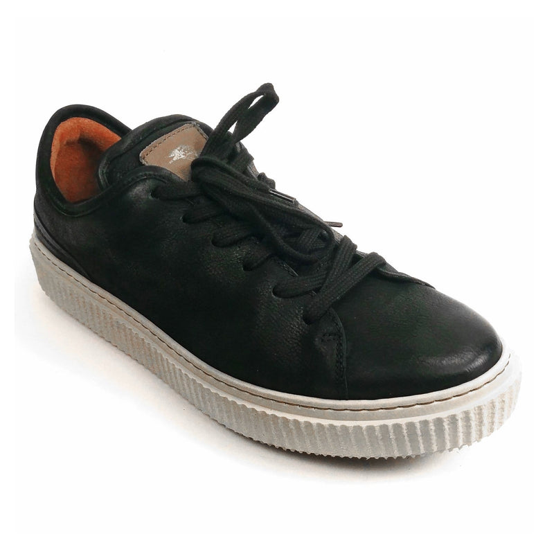 MJUS Sergio Leather Sneaker Mens Shoes Black