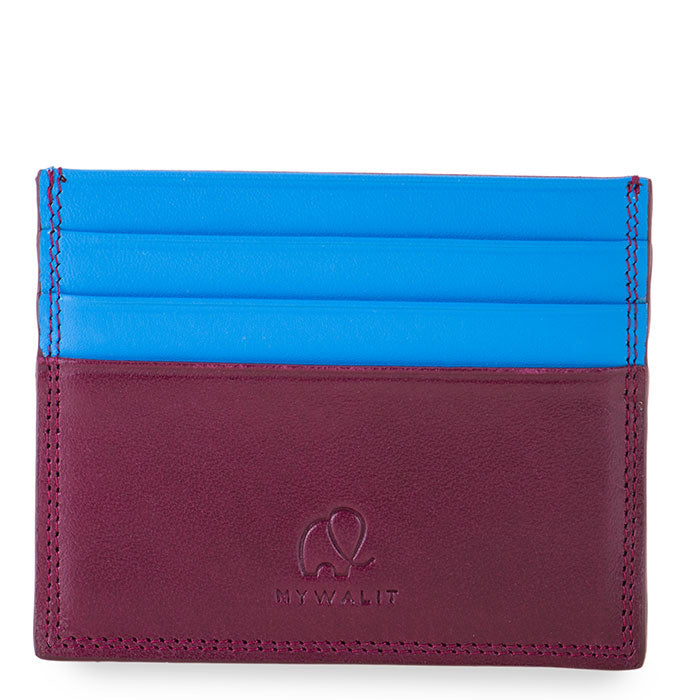 mywalit RFID Double Sided Credit Card Holder Handbags burgundy/sea