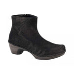 Naot Almeria Ankle Bootie Womens Shoes Black Crackle Leather