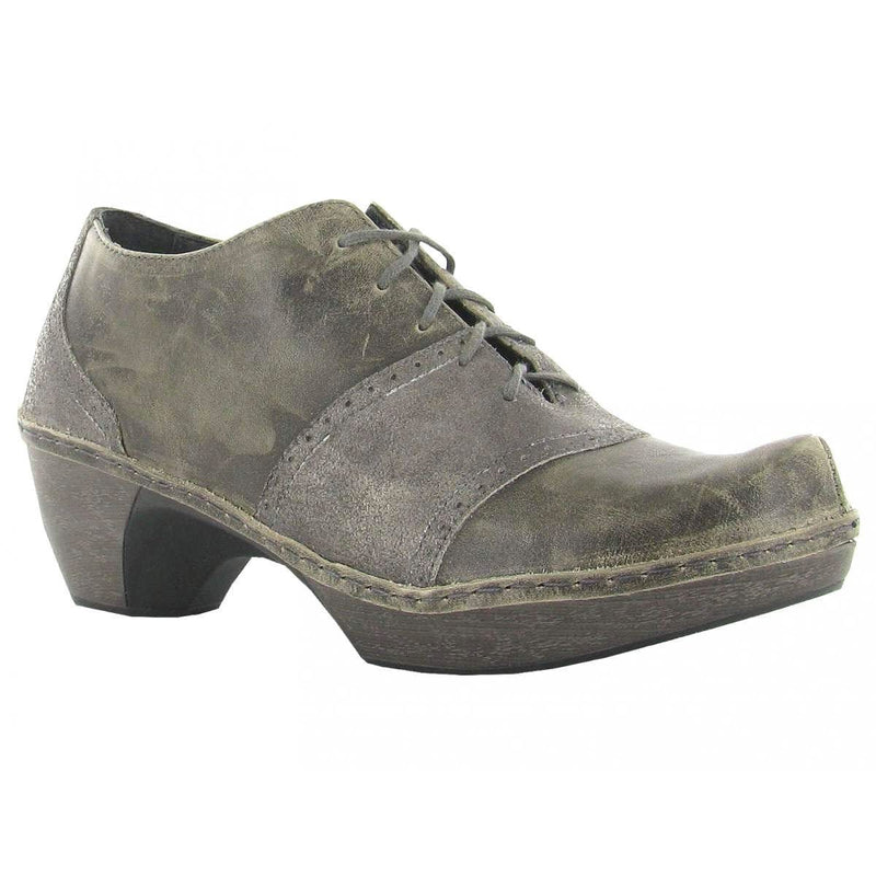 Naot Besalu Oxford Womens Shoes Grey Shimmer/Vintage Grey