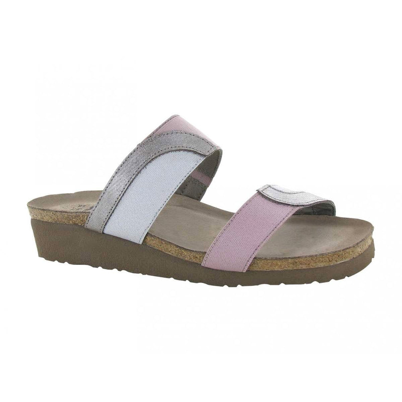 Naot Frankie Slide (4026) Womens Shoes Silver Pink Multi