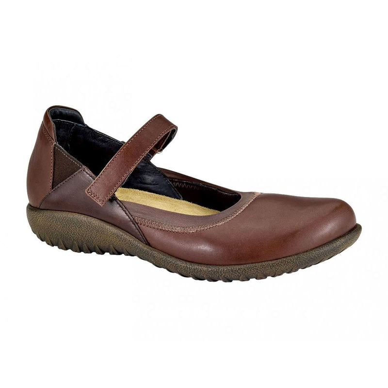 Naot Koati Mary Jane Flat (11156) Womens Shoes Toffee Brown Lthr/Walnut Lthr
