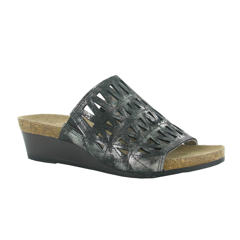 Naot Crown Wedge Sandal (5048) Womens Shoes Metallic