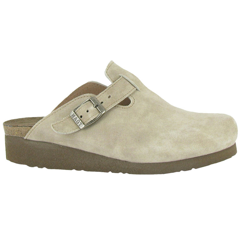 Naot Autumn Clog Shoe (4466) Womens Shoes Sand Stone Suede
