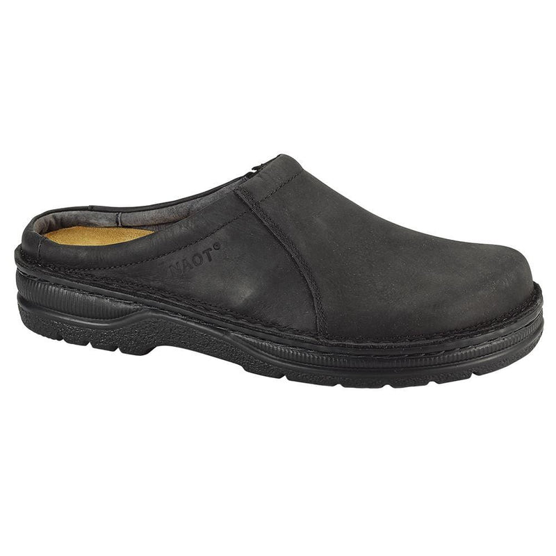 Naot Bjorn Men's Clog Mens Shoes B93 Oily Coal Nubuck