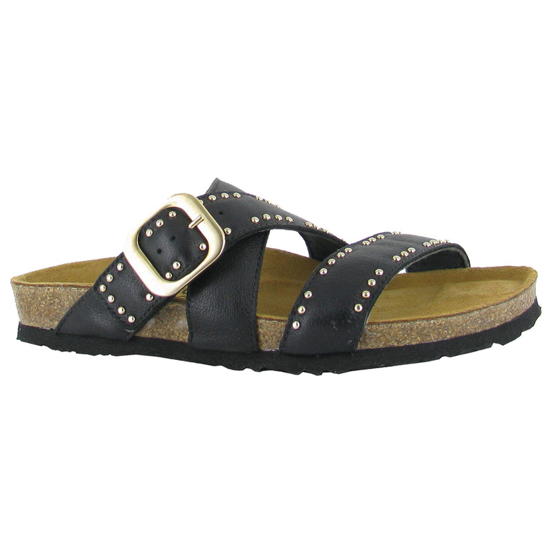 Naot Carolina Slide Sandal (7294) Womens Shoes Soft Black Leather
