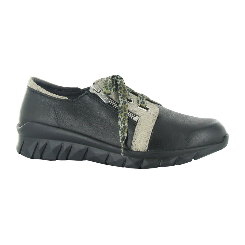 Naot Elios Sneaker Womens Shoes NSC Black Beige Lizzard