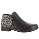 Naot Helm Bootie (26030) Womens Shoes Cheetah Suede/Soft Brown Leather