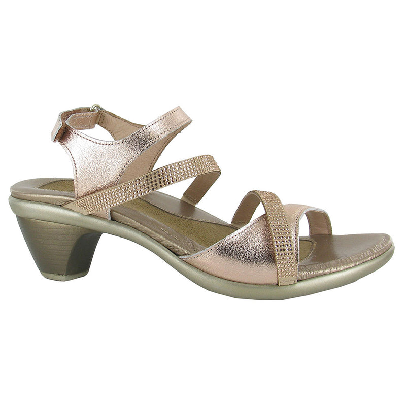 Naot Innovate Sandal (40033) Womens Shoes Rose Gold/Gold Stones