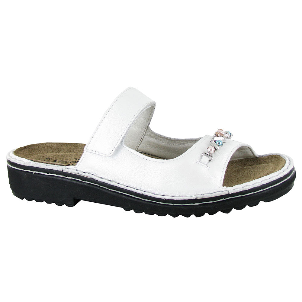 Naot Johanna Slide Sandal (63092) Womens Shoes H60 White Pearl