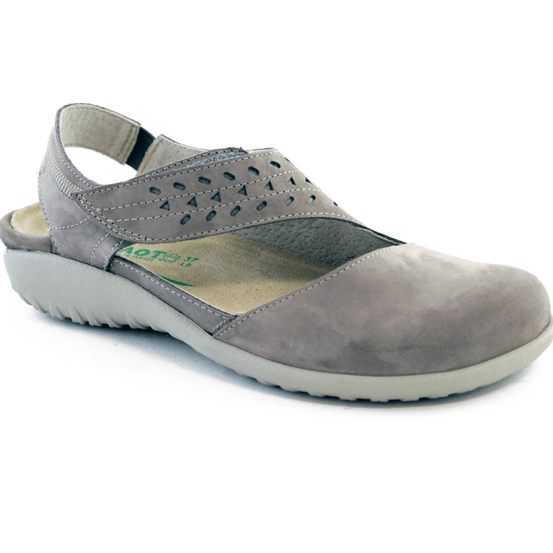 Naot Kapua Casual Mary Jane Flat Womens Shoes Stone Nubuck/Gray Underlay