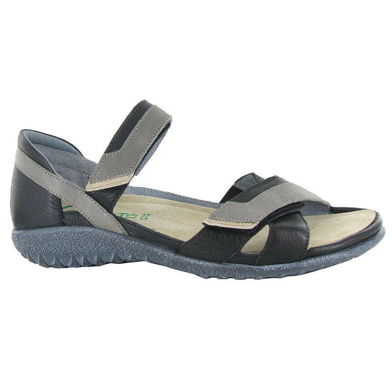 Naot Karawa Flat Sandal (11204) Womens Shoes NYX  Soft Black