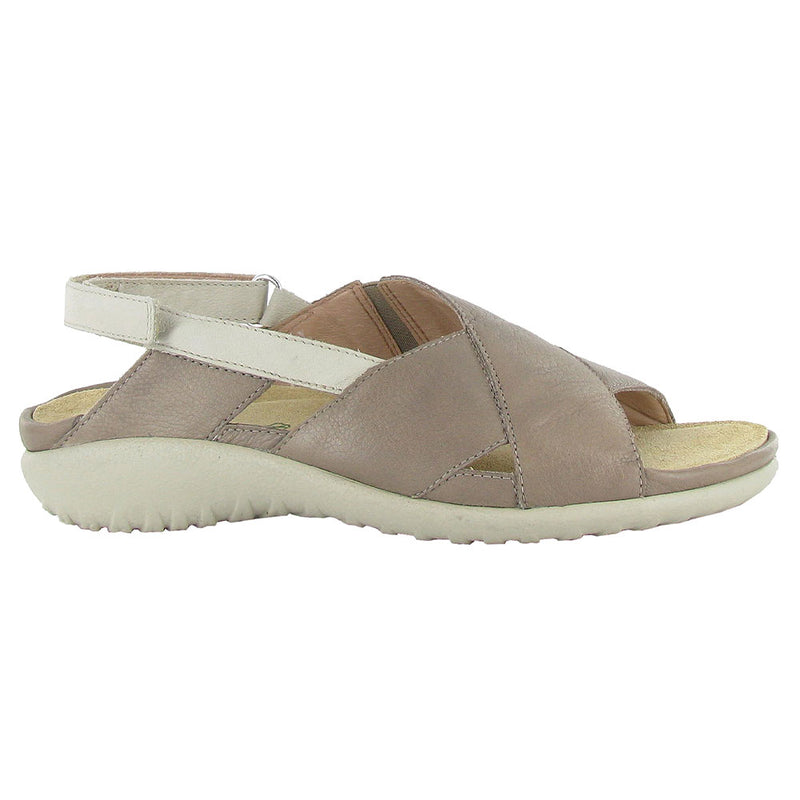 Naot Niho Flat Sandal (11025) Womens Shoes WHI Soft Stone/Ivory