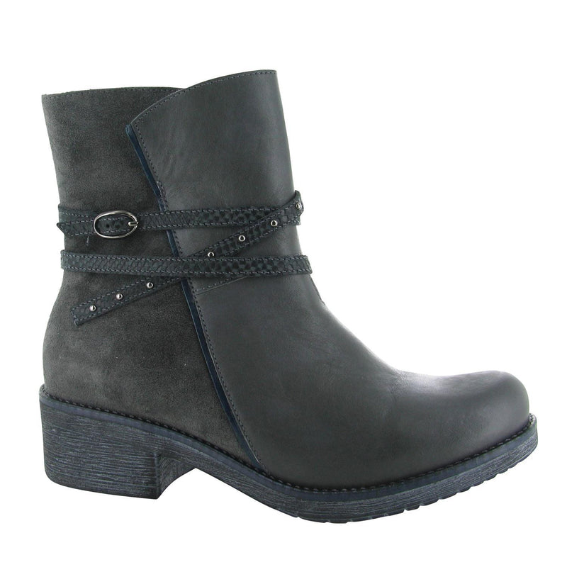 Naot Poet Boot (17605) Womens Shoes NNP TinGray/OilyMidnight/Ink