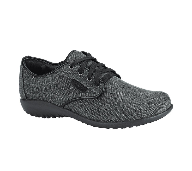 Naot Tiaki Sneaker Womens Shoes NDZ Gray Fabric/Black Raven Lthr