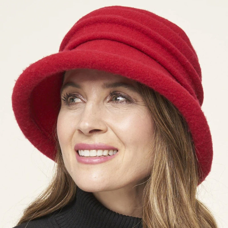 Parkhurst Lauren Brim Hat (25499) Women's Clothing scarlet
