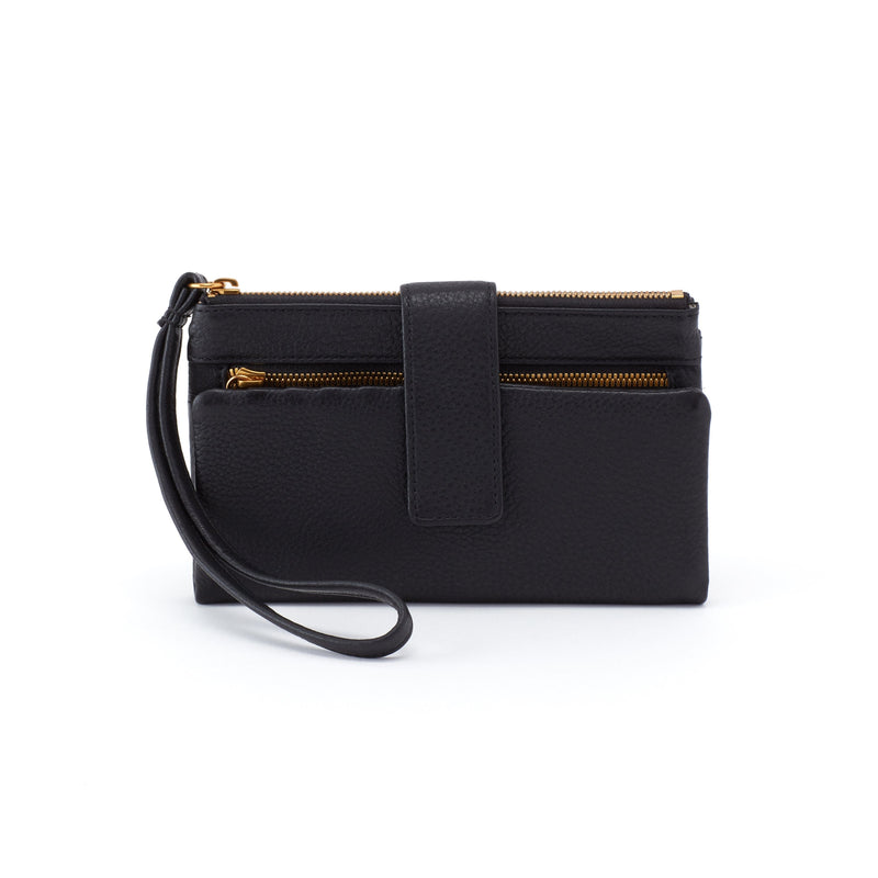 Hobo Milo Wristlet (SO-81010) Handbags Black