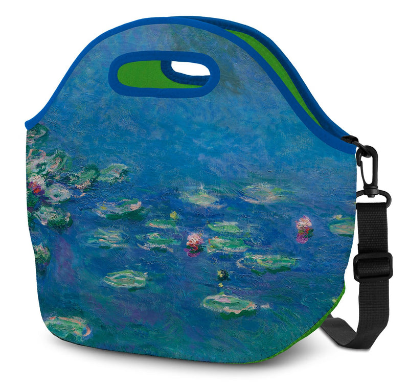 GAZEBO GREEN Lunch Tote Accessories water lillies