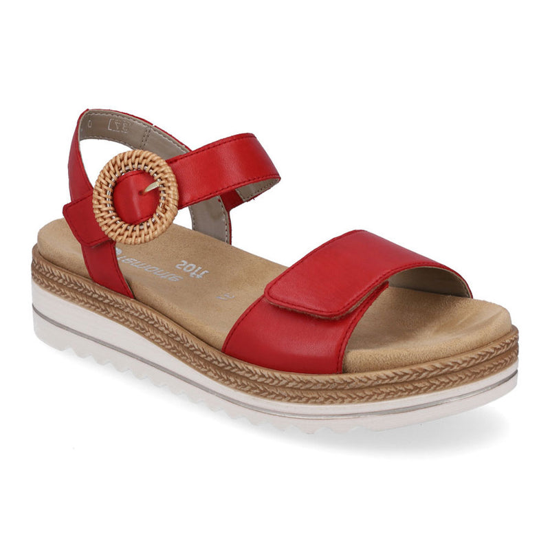 Remonte Jocelyn Strap Sandal (DOQ52) Womens Shoes 34 Red