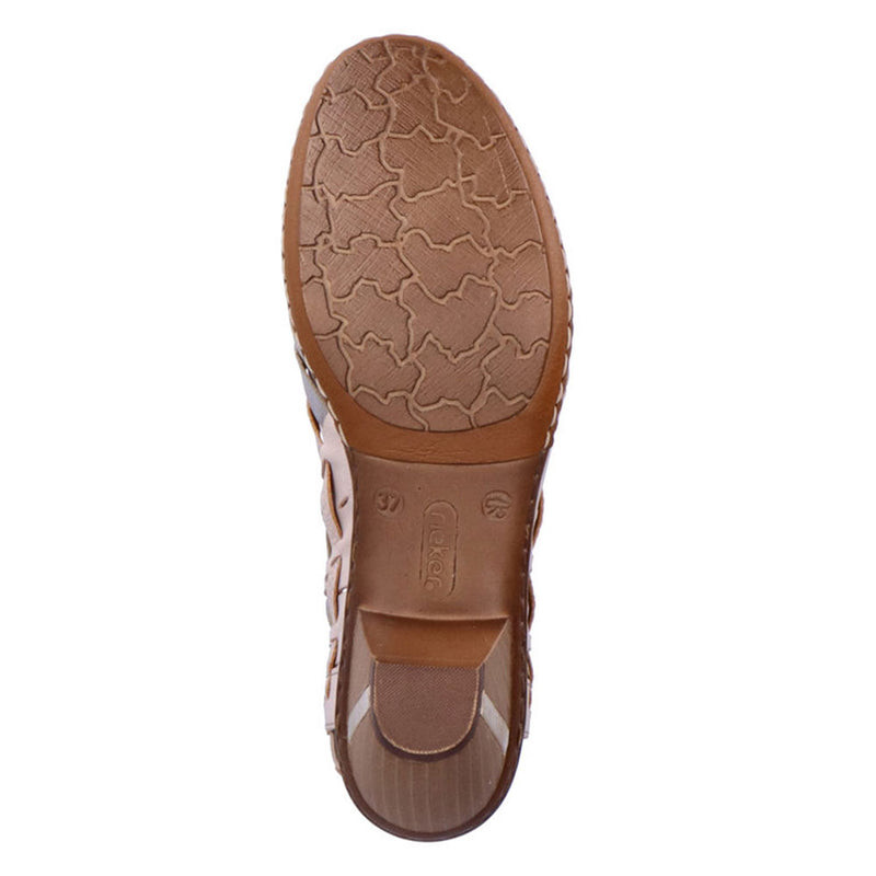 velstand kærlighed Illustrer Rieker Sina Women's Woven Leather Bootie Sandal Shoe (46778) – Simons Shoes