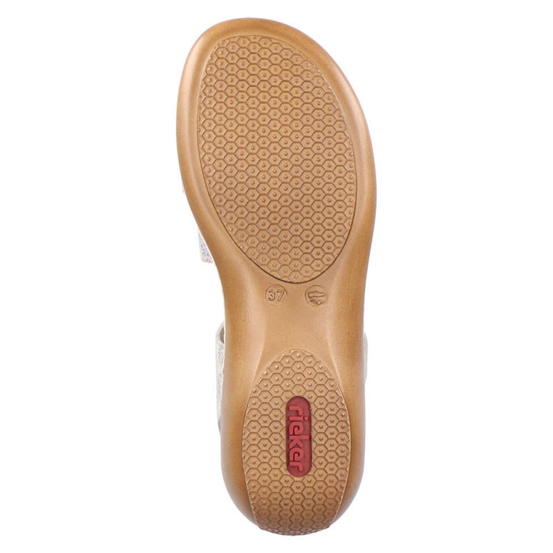Rieker Regina Hook Strap Sandal (659C7) Womens Shoes 