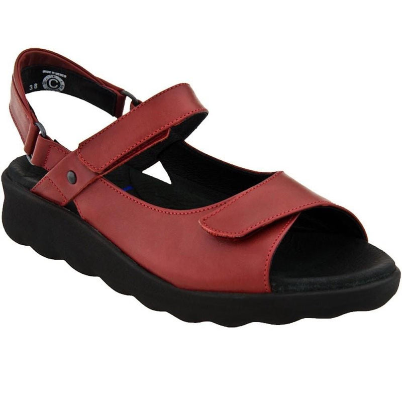 Wolky Pichu Adjustable Sandal (1890) Womens Shoes 350 Red