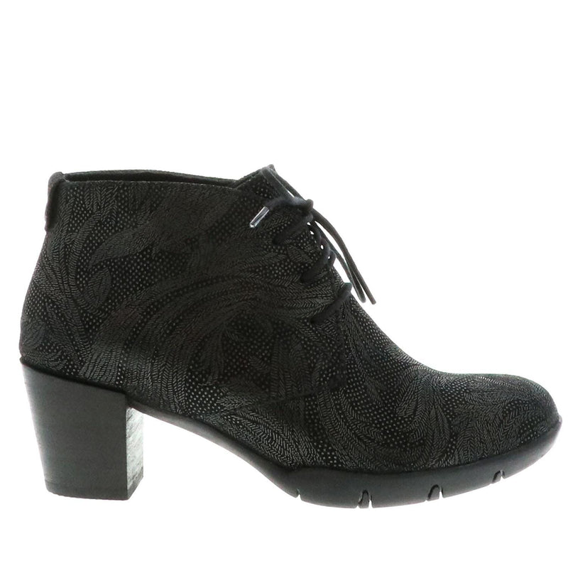 Wolky Bighorn Heeled Bootie (3610) Womens Shoes 43-000 Black Palm