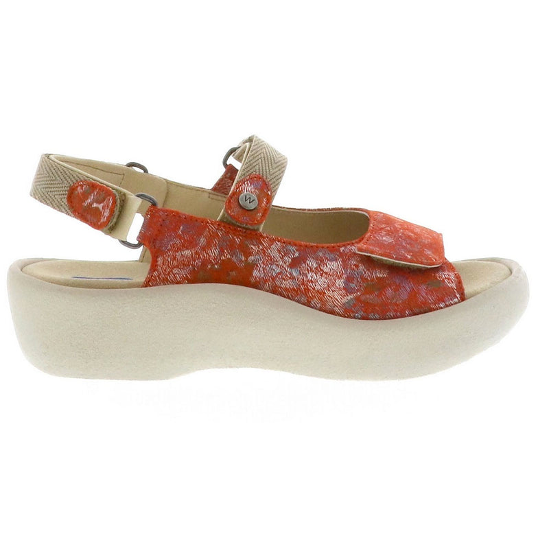 Wolky Jewel Sandal Leopardo Womens Shoes 49-500 Red