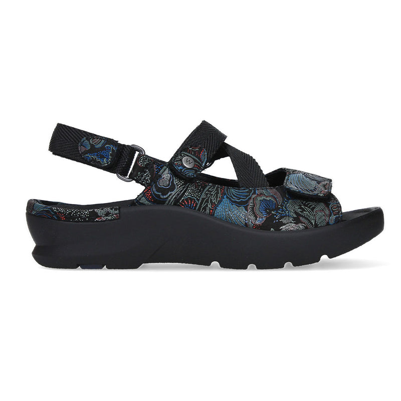 Wolky Lisse Sandal Womens Shoes 68-080 Black blue