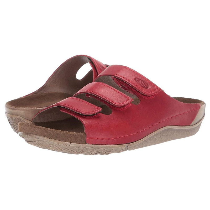 Wolky Nomad Slide Sandal Womens Shoes 50-500 Red