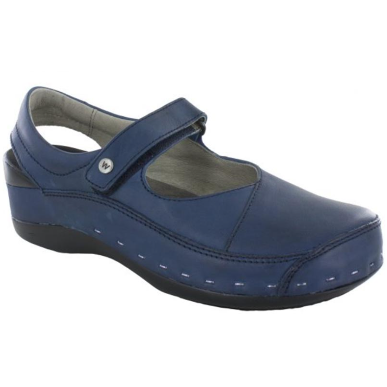 Wolky Strap Cloggy (6015) Additional Colors Womens Shoes W50-800 Blue