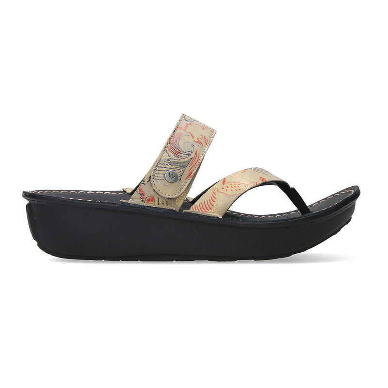 Wolky Tahiti Thong Sandal Womens Shoes 68-390 Beige Congo