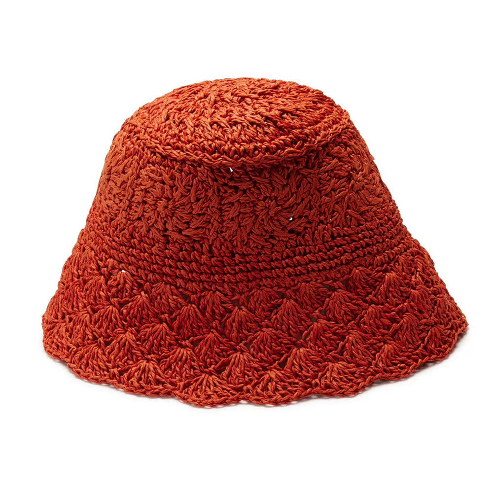 Wyeth Camille Bucket Hat Accessories Terracotta